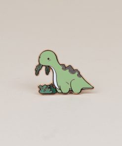 Bronti Enamel Pin - Eating
