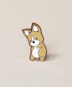 Corgi Enamel Pin - Float