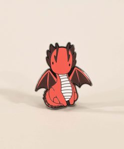 Draggi Enamel Pin - Sitting